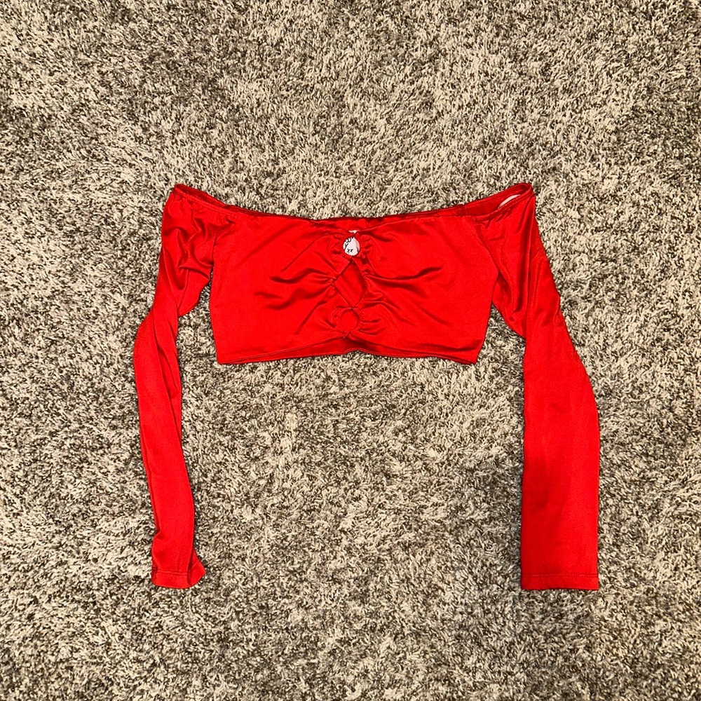 Red Princess Polly Long Sleeve Top